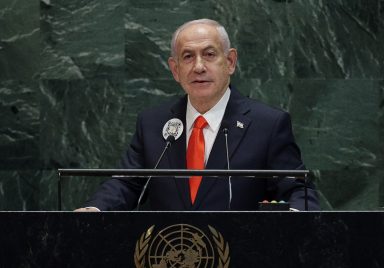 Which countries reportedly walked out of Netanyahu’s UN address