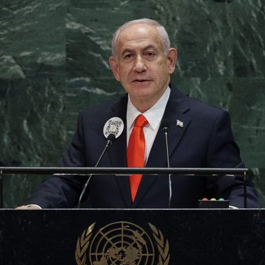 Which countries reportedly walked out of Netanyahu’s UN address