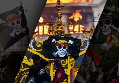 How did the Straw Hat Pirates flag from 'One Piece' turn into a real-world resistance symbol?