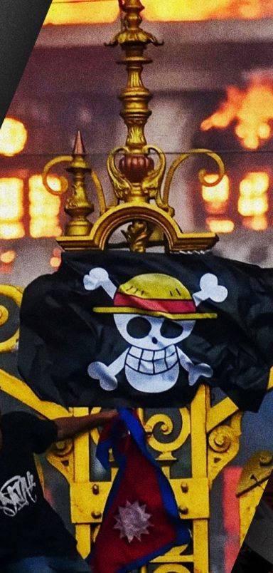 How did the Straw Hat Pirates flag from 'One Piece' turn into a real-world resistance symbol?