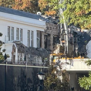 Why is part of the White House being demolished?