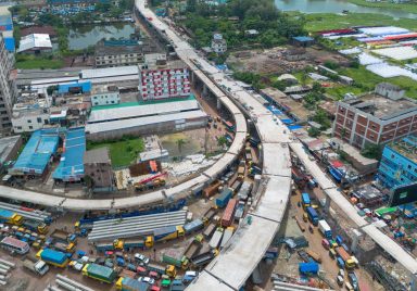 Expressway rises over Muktarpur but life below drowns in chaos