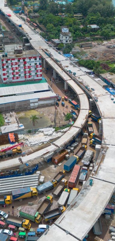 Expressway rises over Muktarpur but life below drowns in chaos