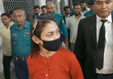 Why has an arrest warrant been issued against actress Mehazabien Chowdhury?