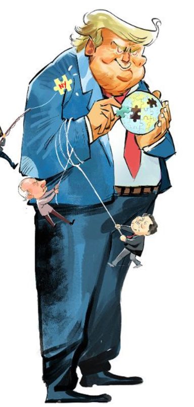 How the US president is reshaping the world in his own image