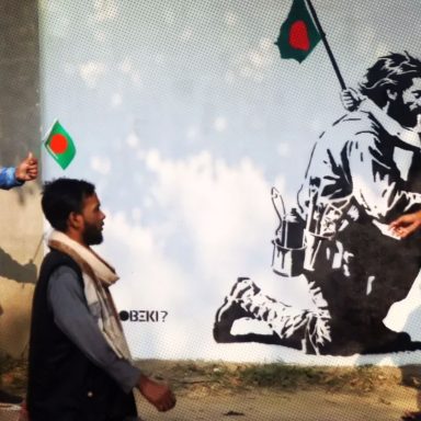 What does HOBEKI?’s new Subodh graffiti at Agargaon really mean?