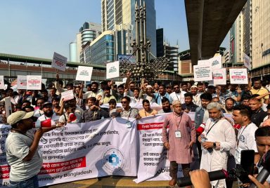 Why are Bangladesh's mobile phone shops shutting down indefinitely from Saturday?