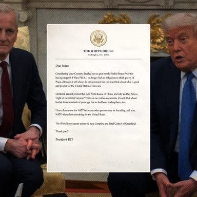 What did Trump say to Norway’s Prime Minister in a message?