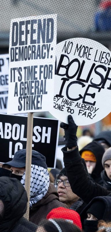 Why are US cities seeing mass demonstrations against ICE this weekend?