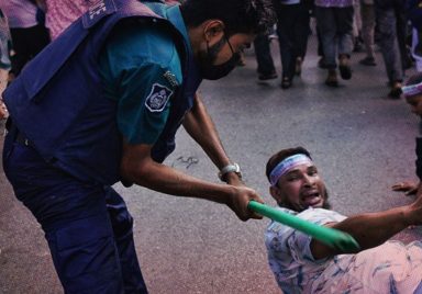 Can police legally use force the way they did during anti-drug raids?