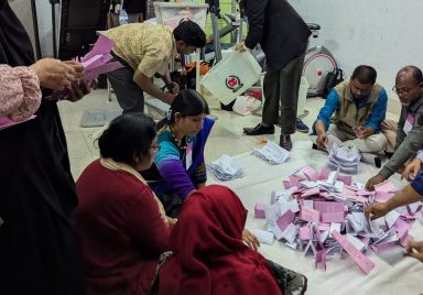 Why election results were delayed according to the election commission