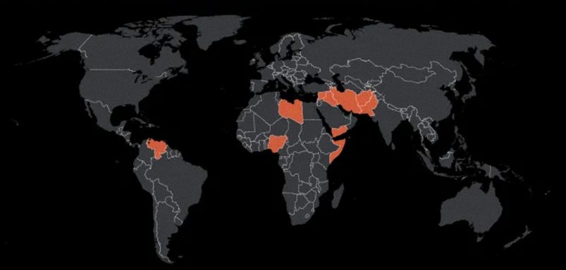 How many countries has the US bombed in 26 years and at what cost?