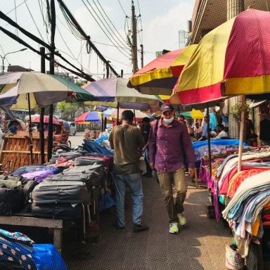 Why do footpaths remain occupied despite repeated evictions?