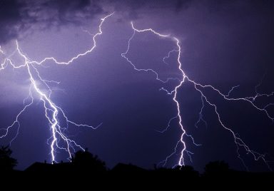 Which district in Bangladesh experiences the most lightning strikes and why?