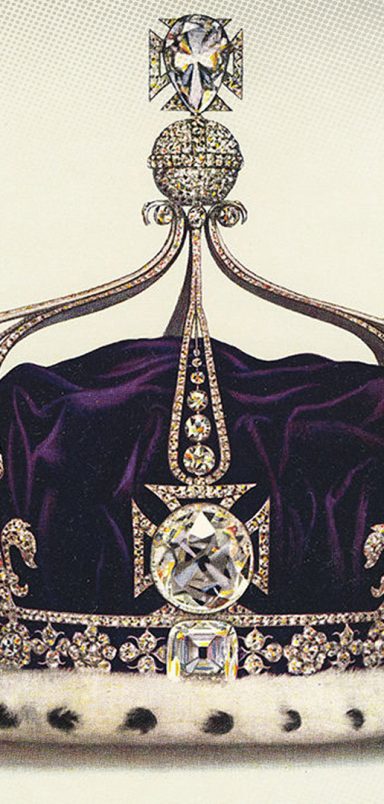 How did the Koh-i-Noor diamond end up in the British monarch's crown?