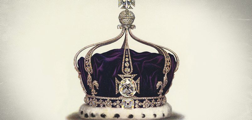 How did the Koh-i-Noor diamond end up in the British monarch's crown?