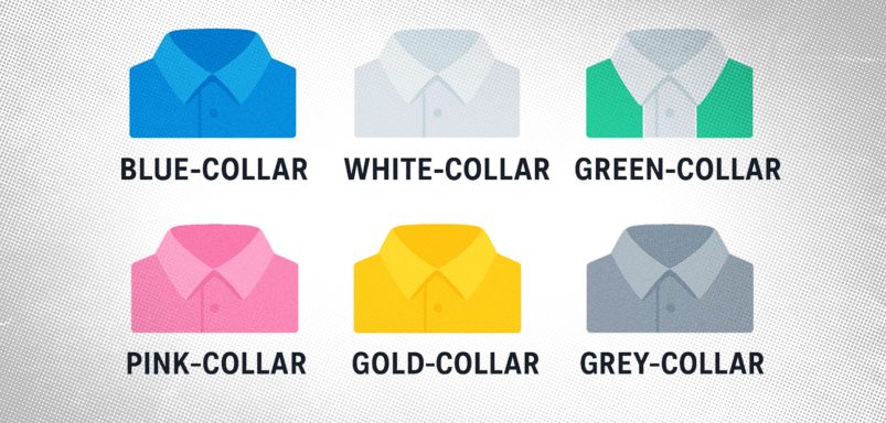 Why are jobs classified using collar colours?