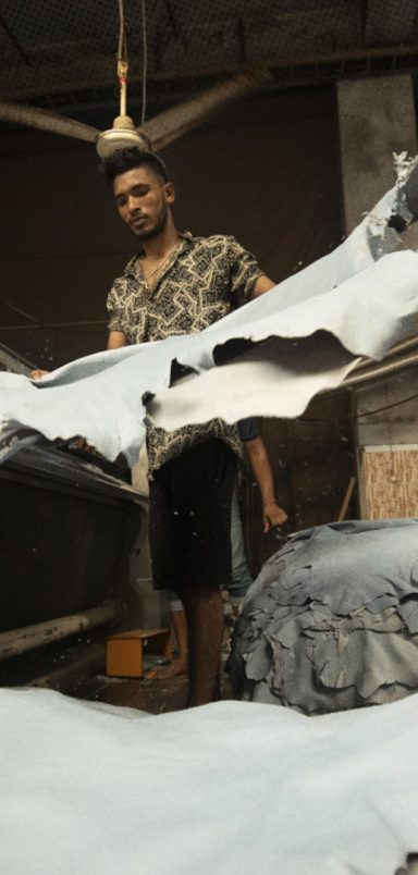 Which country is buying most of Bangladesh's leather?