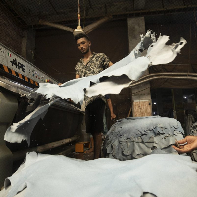 Which country is buying most of Bangladesh's leather?