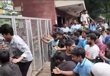 What triggered the sudden unrest at DUET?