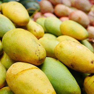 How can you identify chemically treated mangoes?