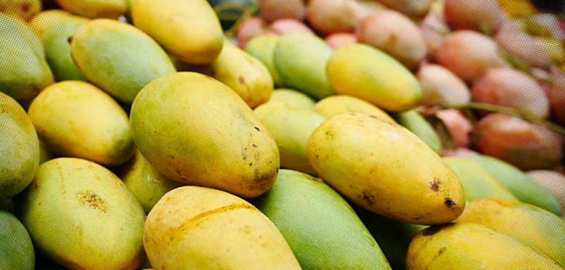 How can you identify chemically treated mangoes?