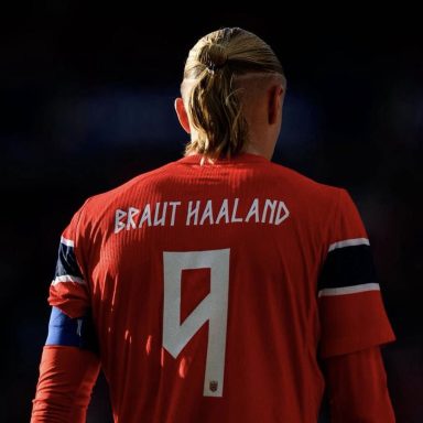 Why does Haaland wear 'Braut Haaland' for Norway?