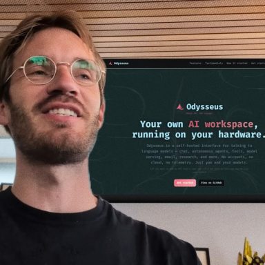 What is in PewDiePie's free self-hosted AI workspace Odysseus?