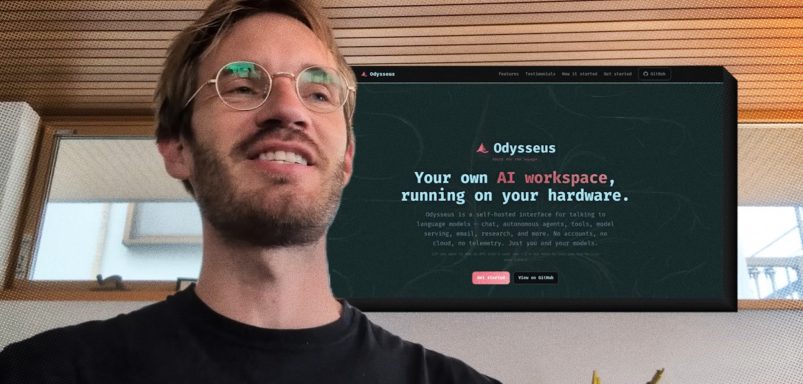 What is in PewDiePie's free self-hosted AI workspace Odysseus?