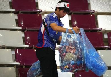 Why do Japanese fans never leave a mess behind?