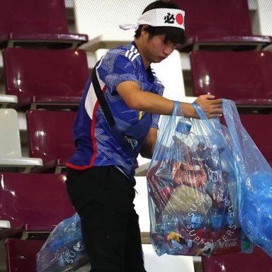 Why do Japanese fans never leave a mess behind?
