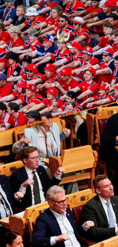 What is the Viking row performed by spectators and now the parliament members?