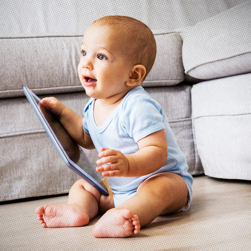 Why should babies avoid screens before age 2?