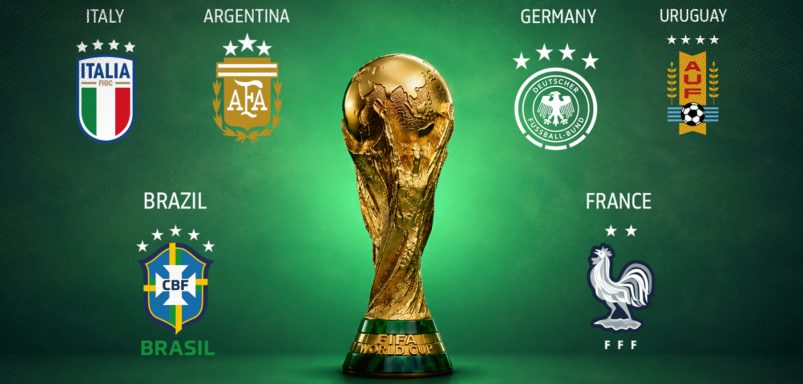 Which teams had the longest gap between Fifa World Cup titles?