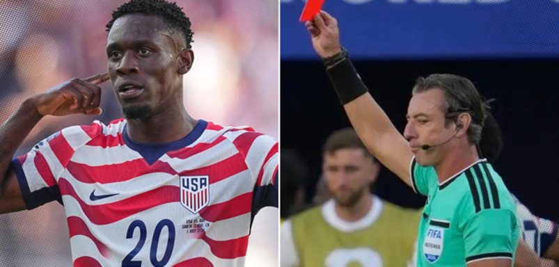 How a call from Trump reversed a red card for an American player