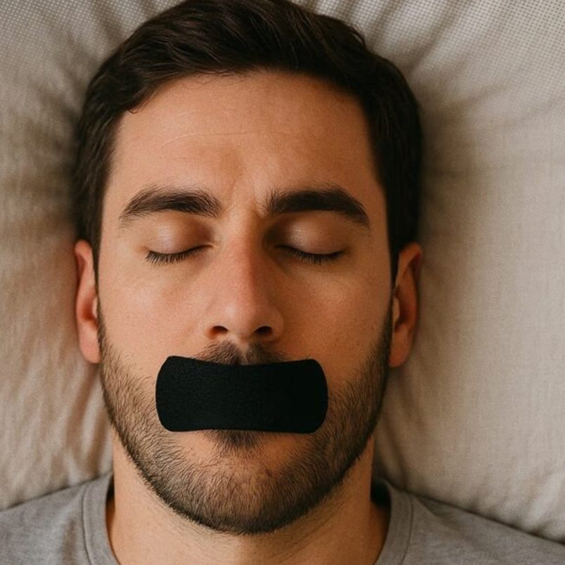 Does taping your mouth while sleeping have any benefit?