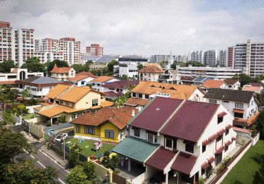 What is the cost of 1 sq meter of housing across Asia?