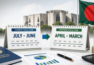 Why is Bangladesh shifting its fiscal year from July-June to April-March?