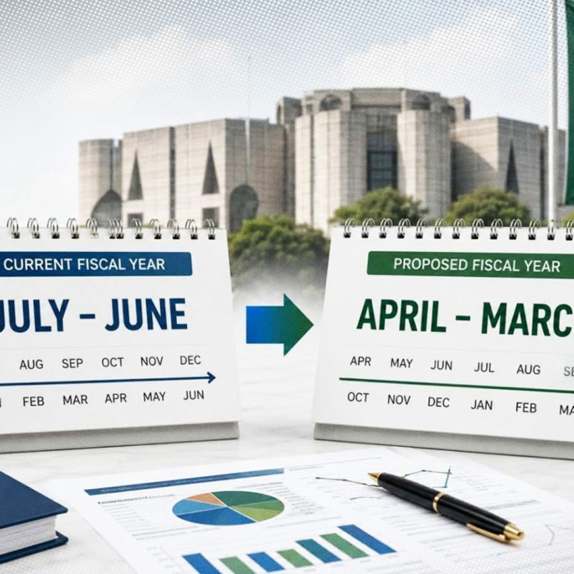 Why is Bangladesh shifting its fiscal year from July-June to April-March?