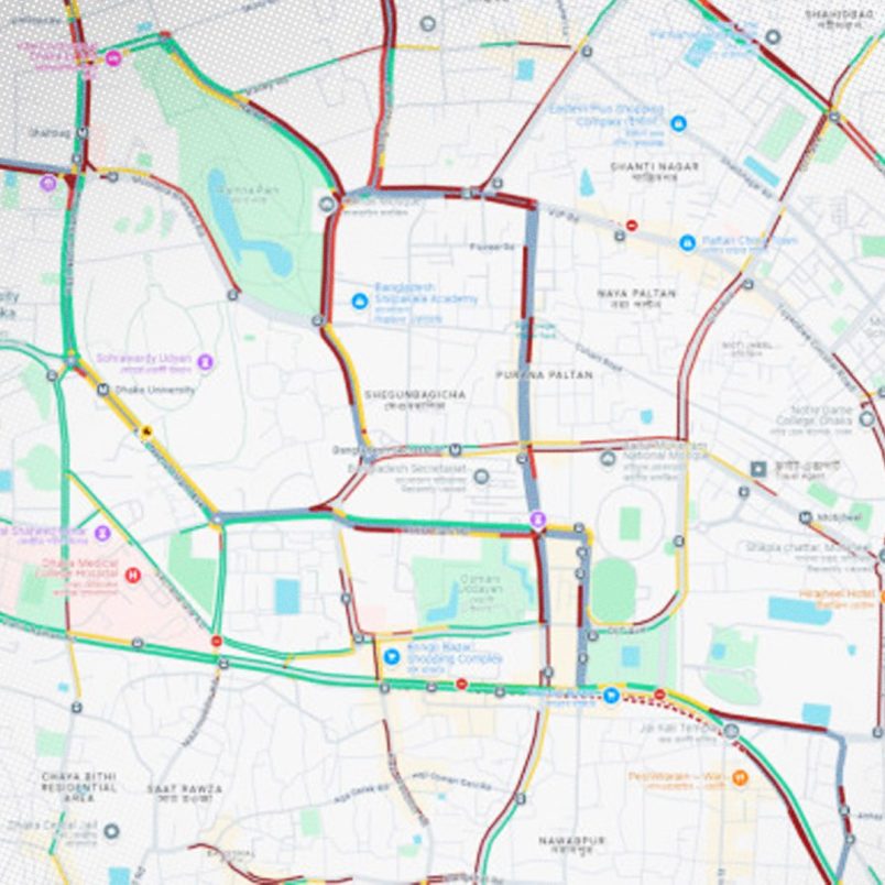Which Dhaka roads will face traffic restrictions today for the presidential swearing-in?