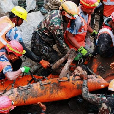 How is a WhatsApp group of 500 engineers helping rescue workers find survivors in Nepal?