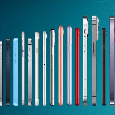 Evolution of iPhone throughout the years