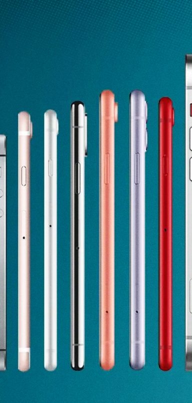 Evolution of iPhone throughout the years