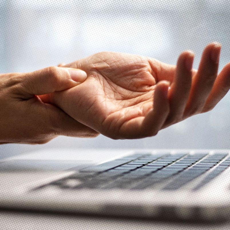 What happens to your wrists when you use phones and laptops for hours