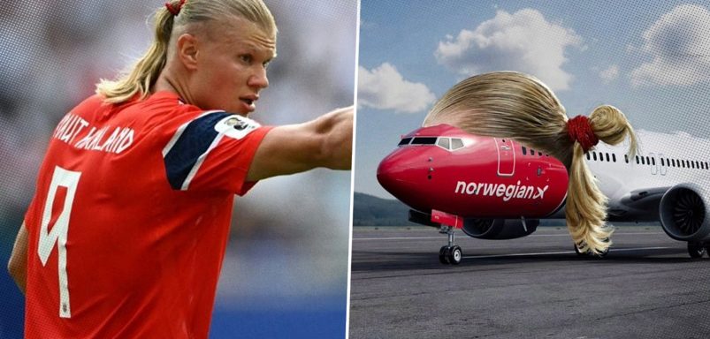 Why did Erling Haaland sue Norwegian Air?