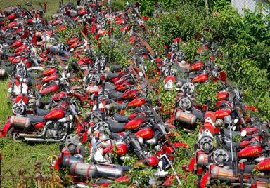Why China-donated firefighting bikes are left to rust
