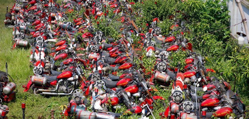 Why China-donated firefighting bikes are left to rust
